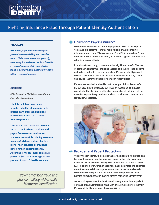 Fighting Insurance Fraud through Patient Identity Authentication